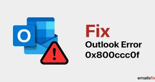 Fix Error 0x800ccc0f in Outlook 2010/2013?